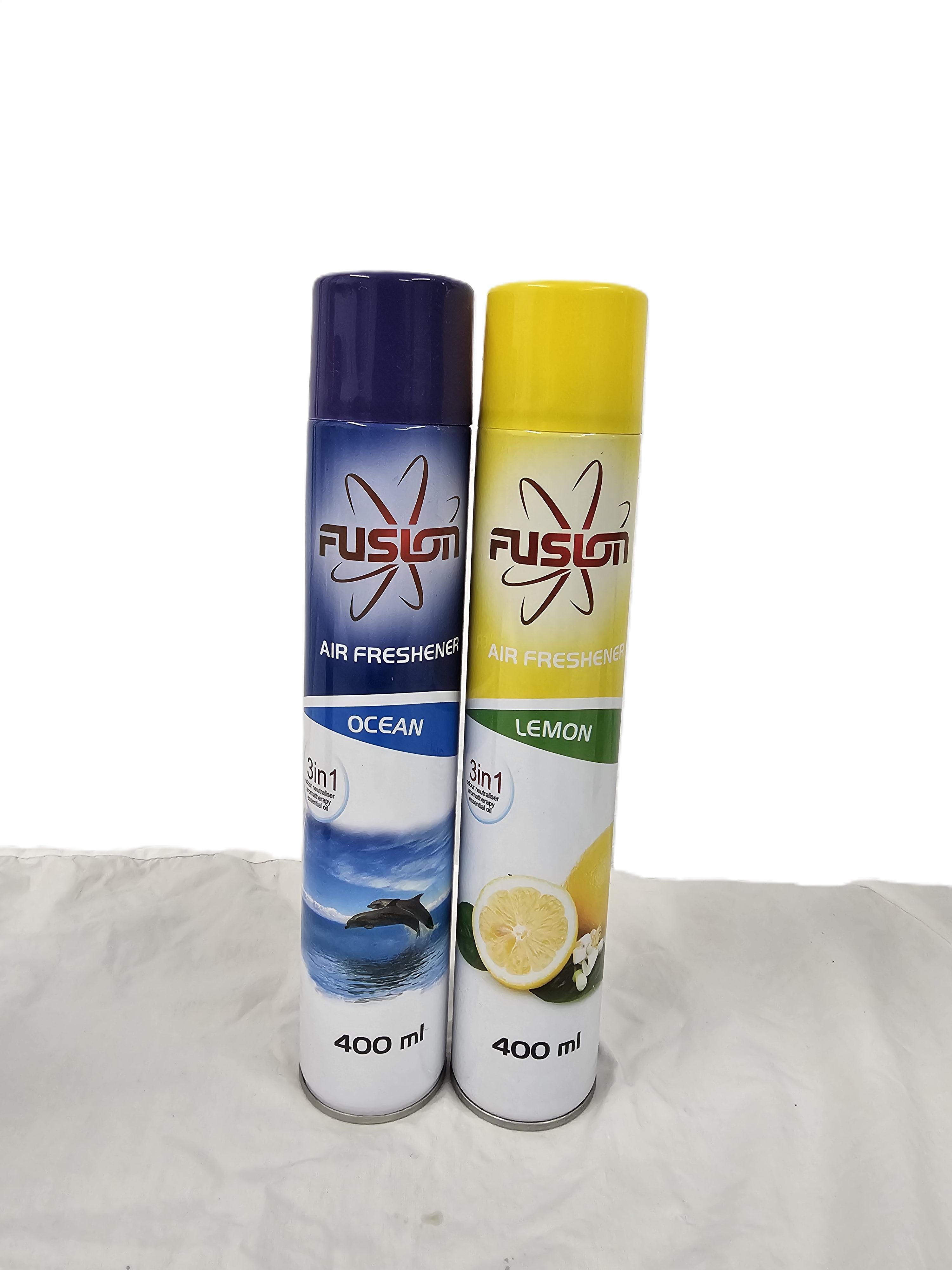 Fusion Air freshener spray 400ml Lemon or Ocean