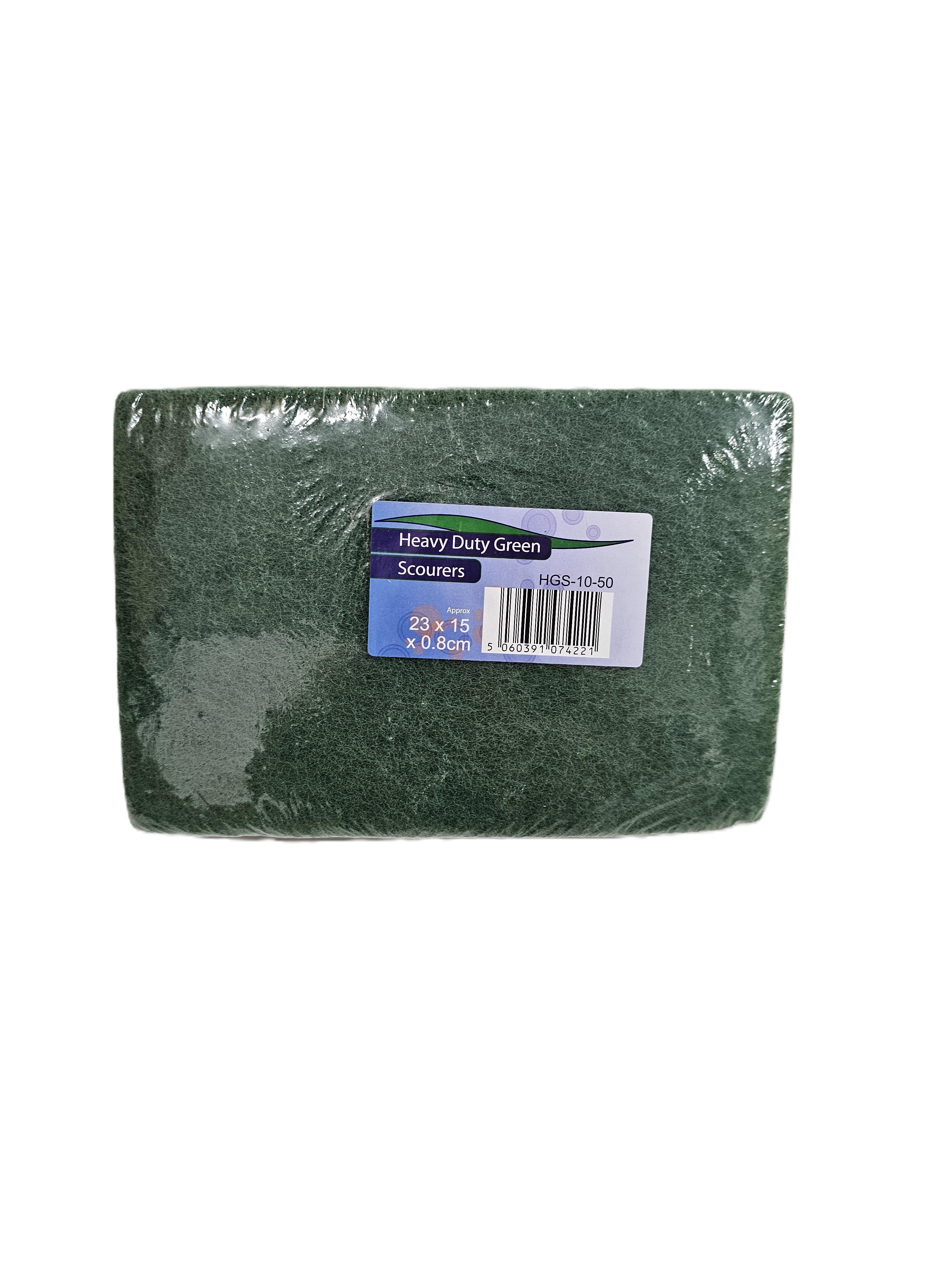 Heavy duty green scourer