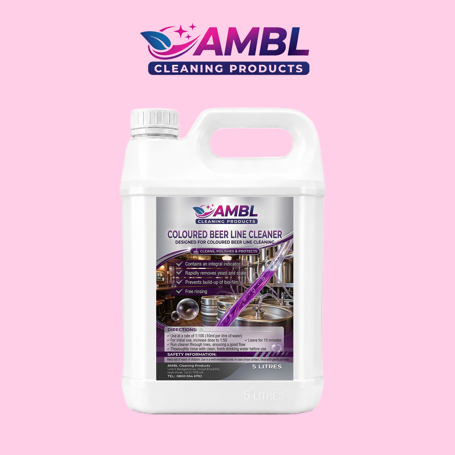 chlorinated beer line cleaner 5ltr