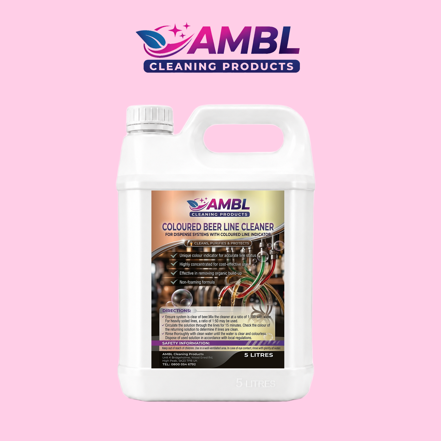 coloured beerline cleaner 5ltr