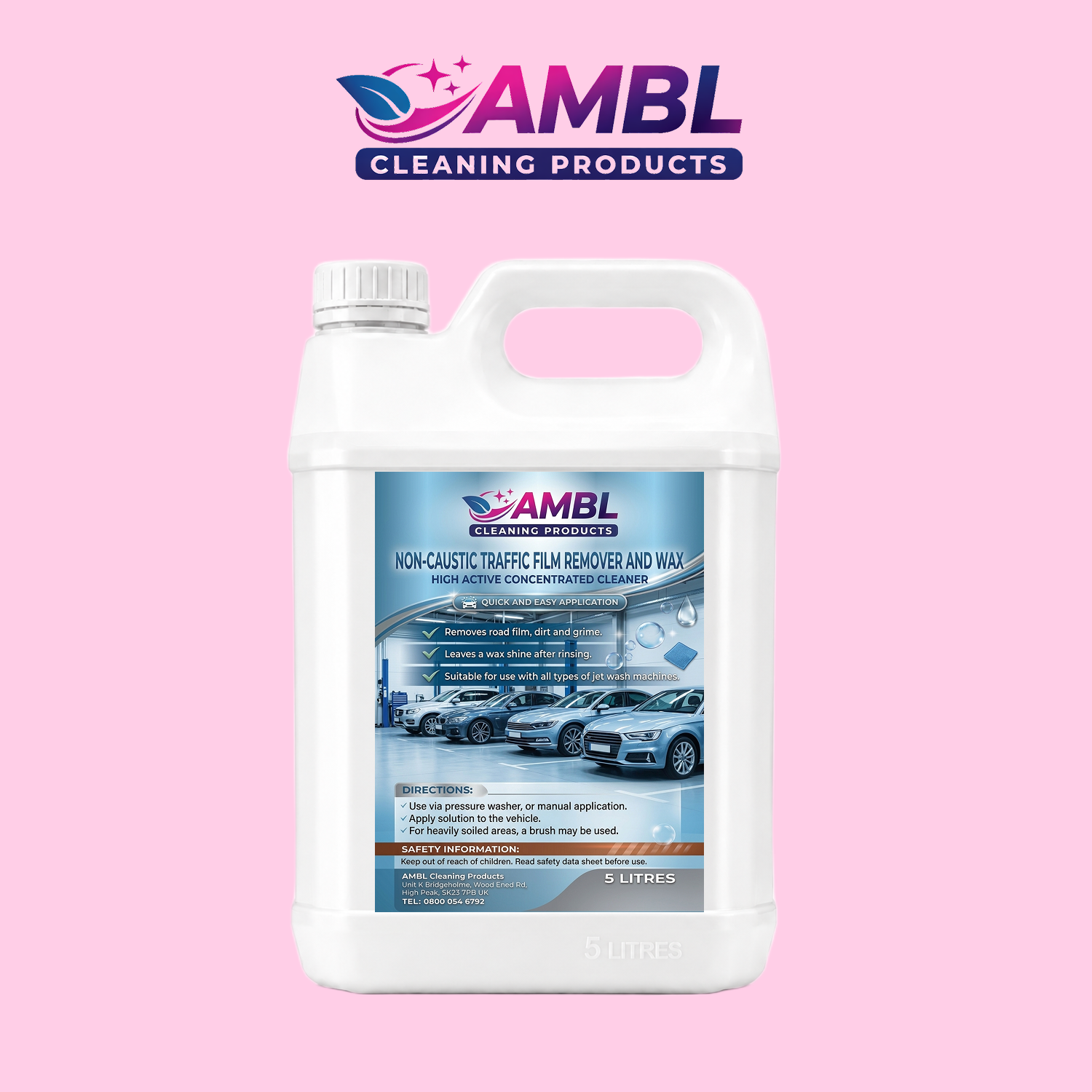 Non caustic traffic film remover 5ltr